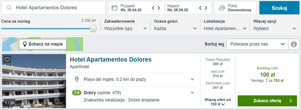 noclegi na kanarach
