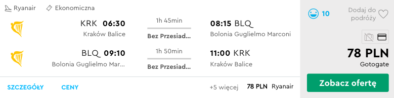 zarezerwuj loty do bolonii