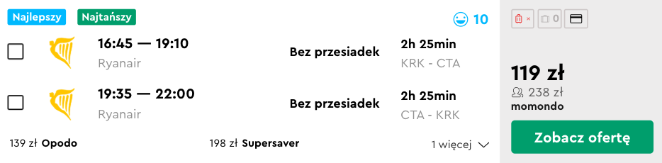 zarezerwuj loty na sycylię