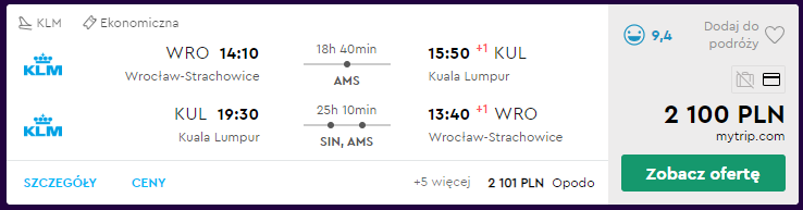 Loty do Kuala Lumpur