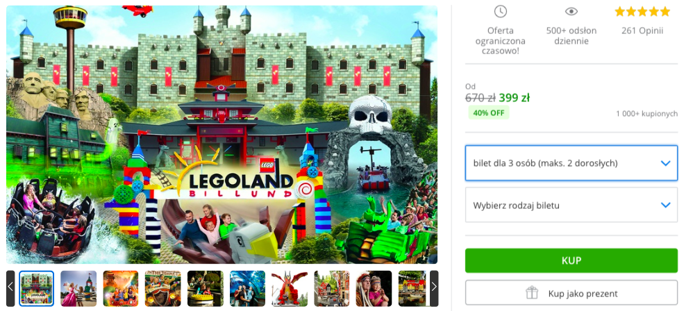 kup bilety do legolandu