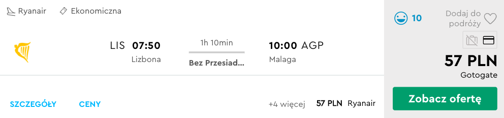 zarezerwuj loty do malagi