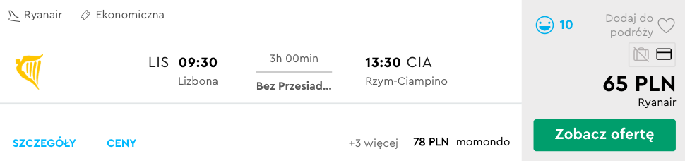 zarezerwuj loty do rzymu