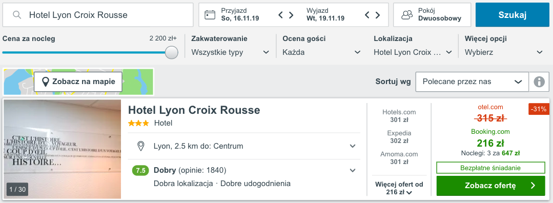 zarezerwuj hotel w lyonie
