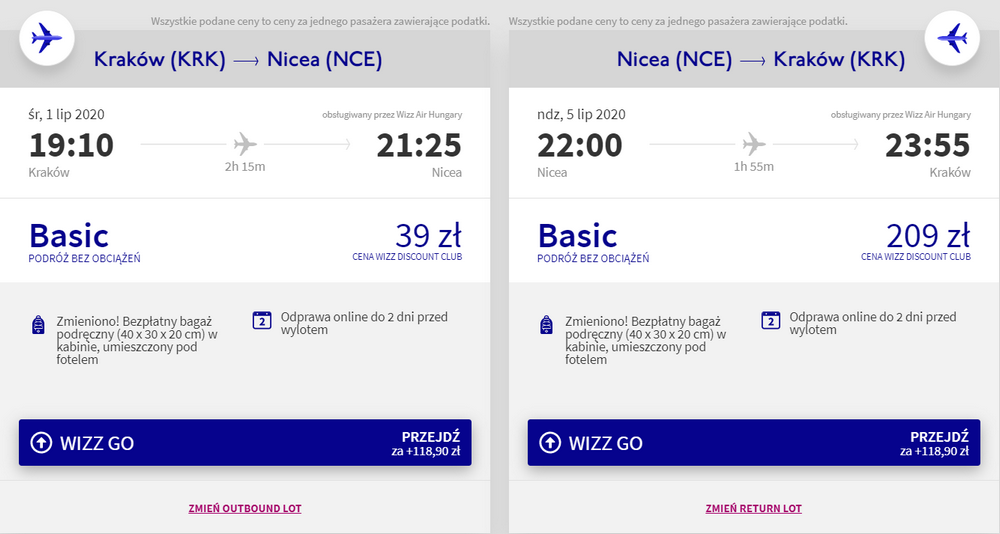 nicea loty