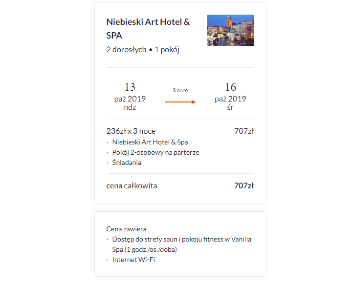 Rezerwacja noclegów