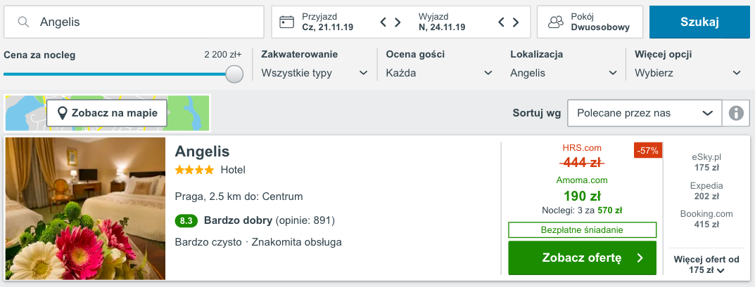 zarezerwuj hotel w pradze