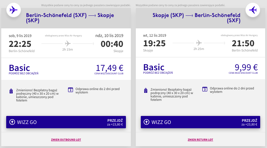 zarezerwuj loty do skopje