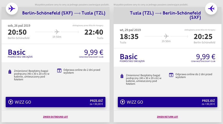zarezerwuj loty do tuzli