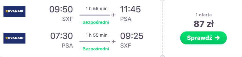 zarezerwuj loty do pizy