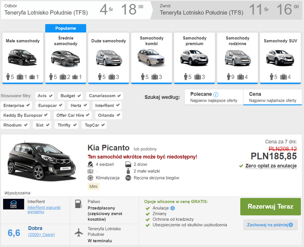 auto teneryfa