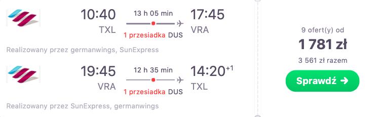 zarezerwuj loty na kube