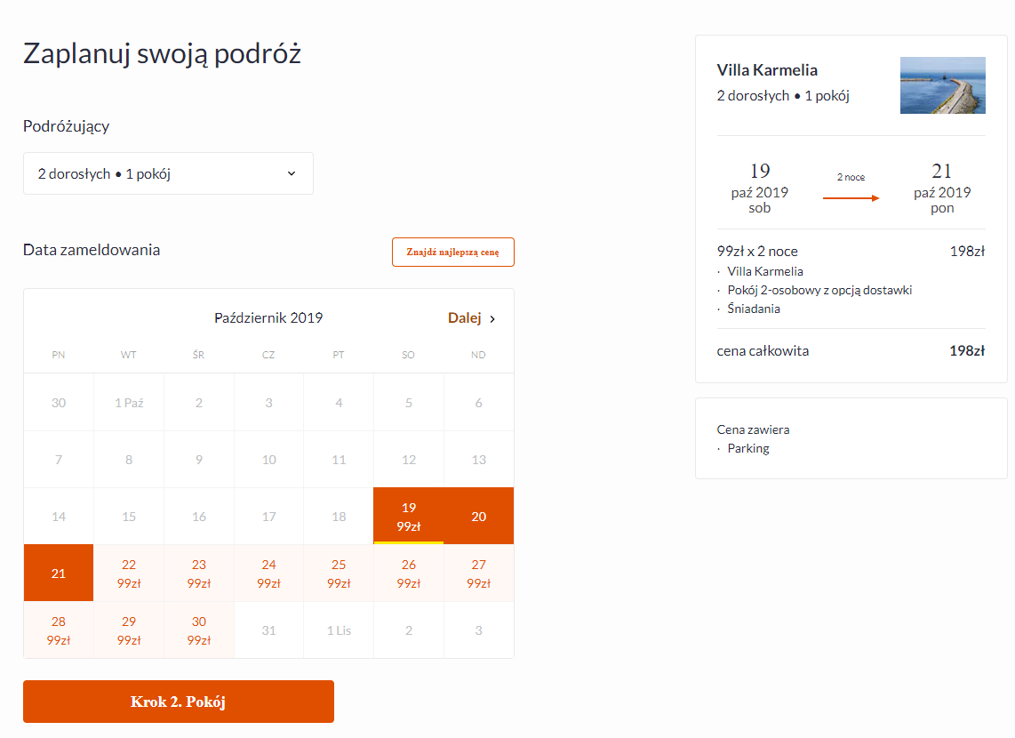 Rezerwacja noclegów