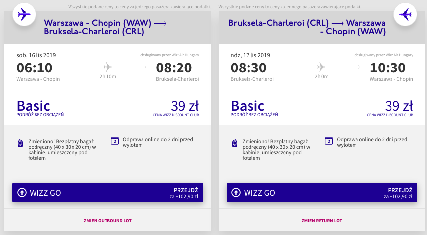 zarezerwuj loty do brukseli