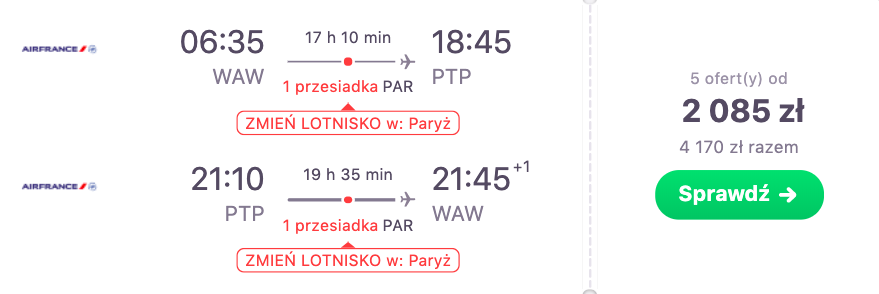 zarezerwuj loty na gwadelupe