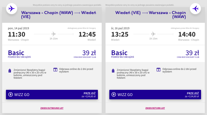 zarezerwuj loty do wiednia