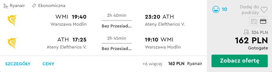 zarezerwuj loty do aten