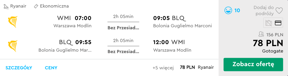 zarezerwuj loty do bolonii