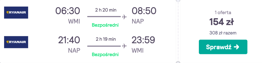 zarezerwuj loy do neapolu