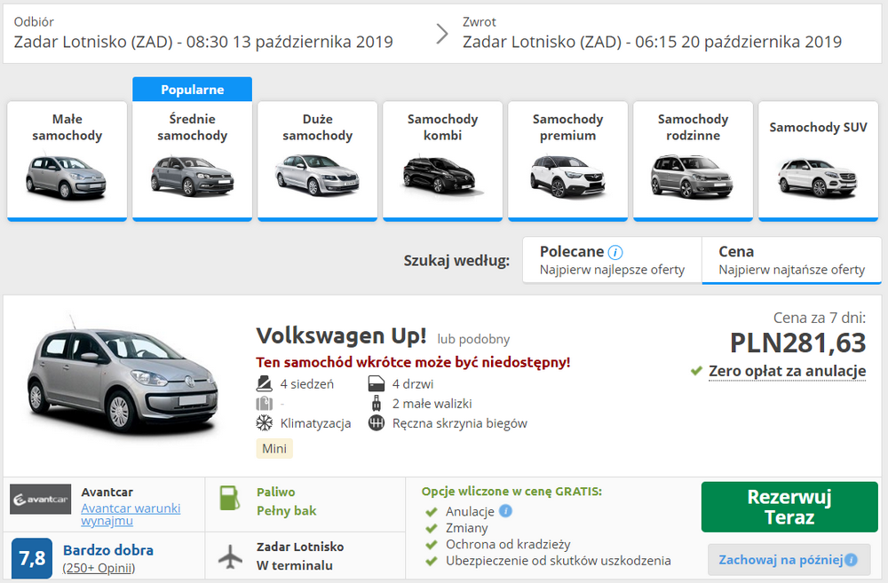 auto zadar