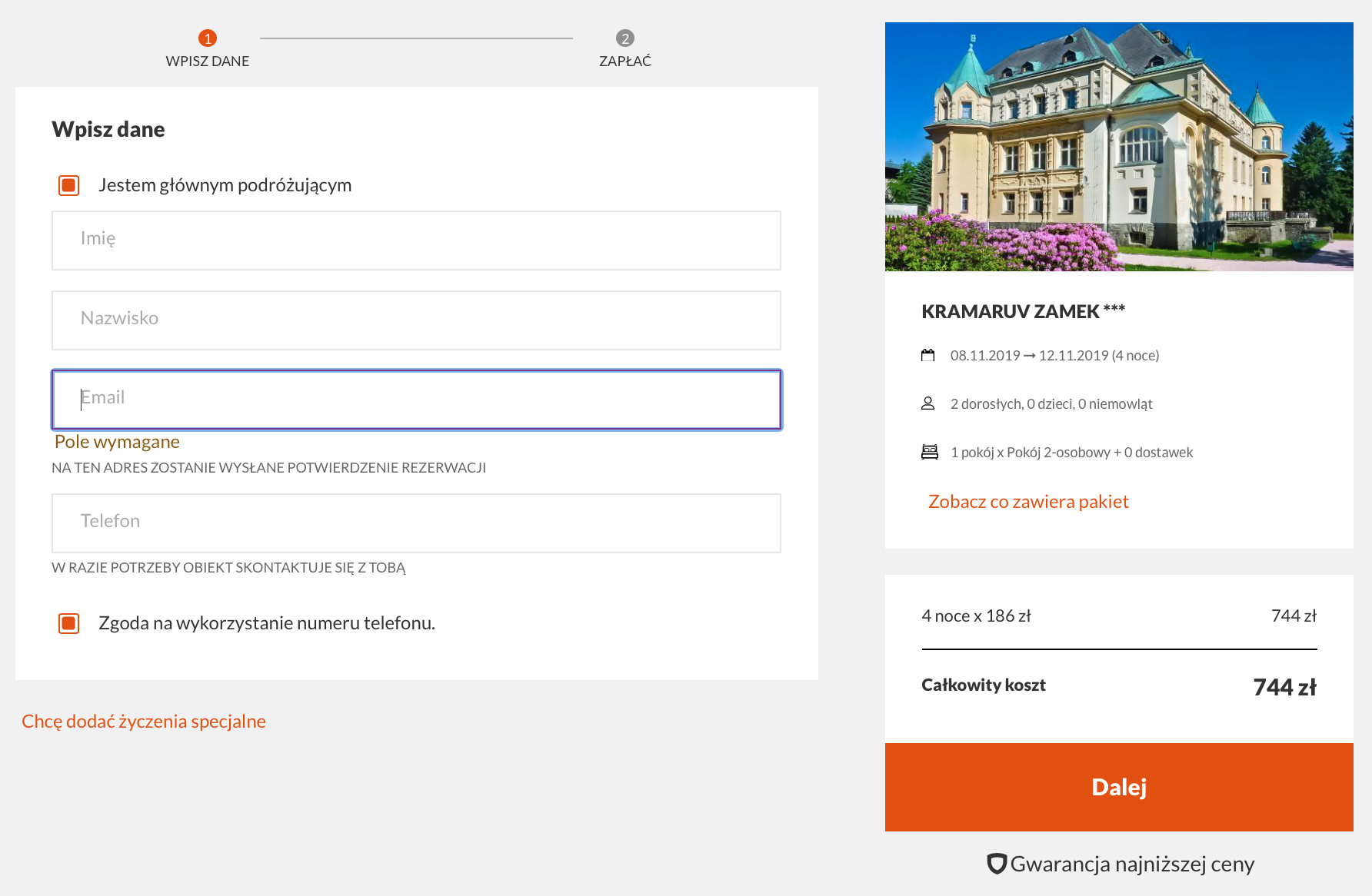 hotel czechy