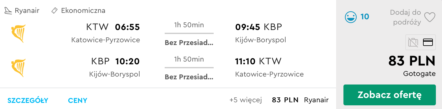 kijow loty
