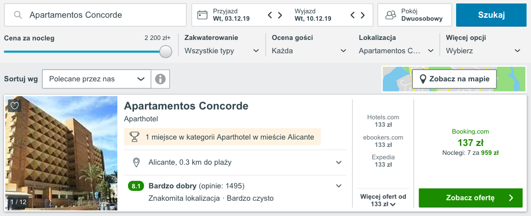 zarezerwuj hotel w alicante