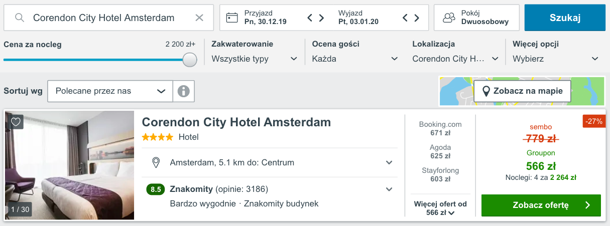 zarezerwuj hotel w amsterdamie