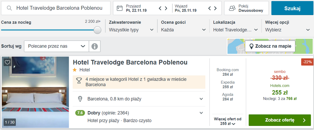 noclegi w barcelonie