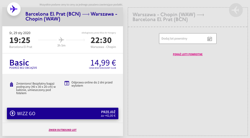 zarezerwuj loty do warszawy