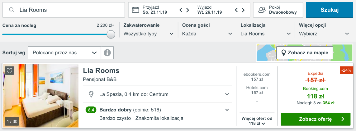 zarezerwuj hotel we wloszech