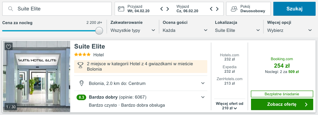 zarezerwuj hotel w bolonii