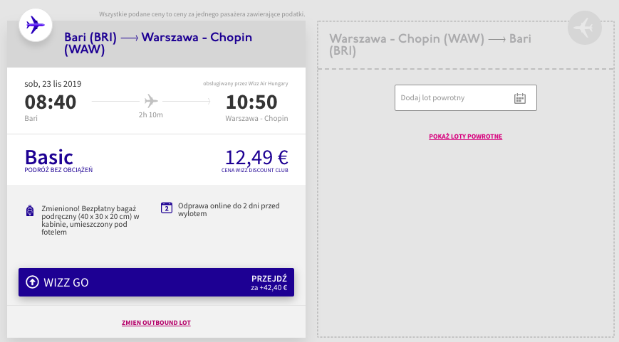 zarezerwuj loty do warszawy