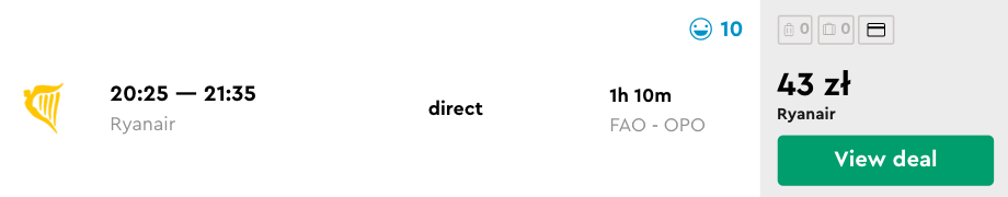 zarezerwuj loty do porto