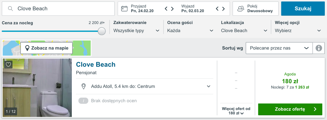 zarezerwuj hotel na malediwach