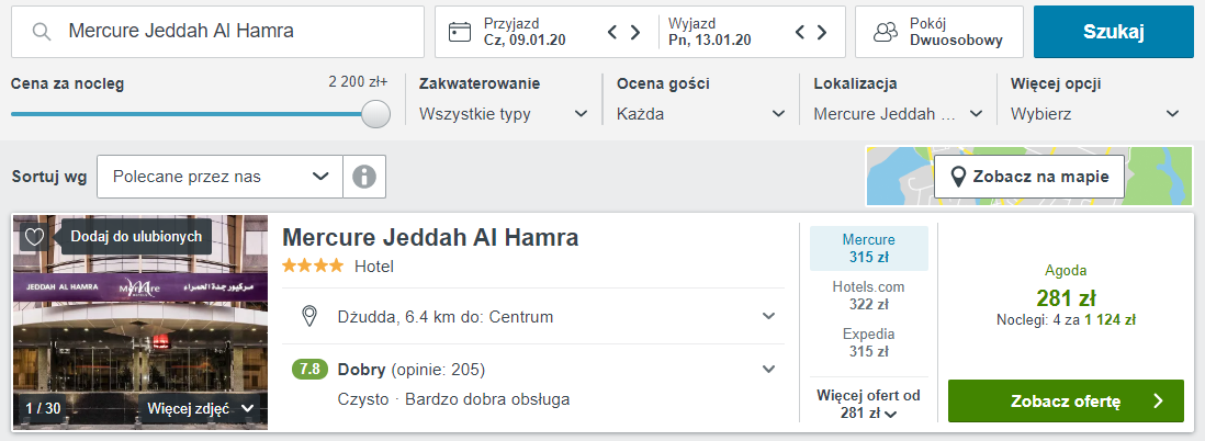 Hotel w Arabii Saudyjskiej