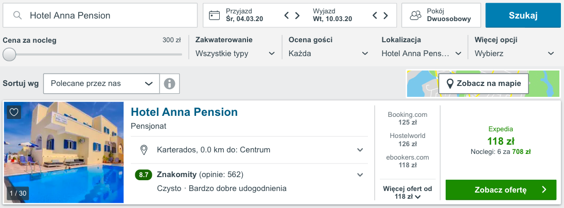 zarezerwuj hotel na santorynie