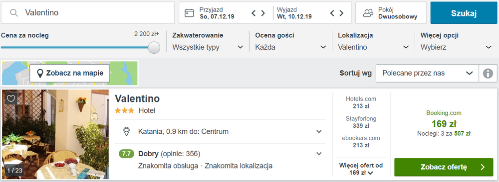 noclegi katania