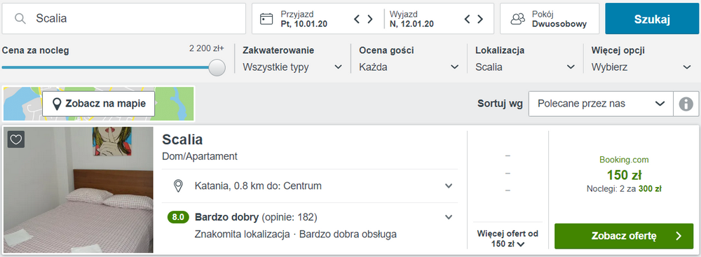 noclegi w katanii