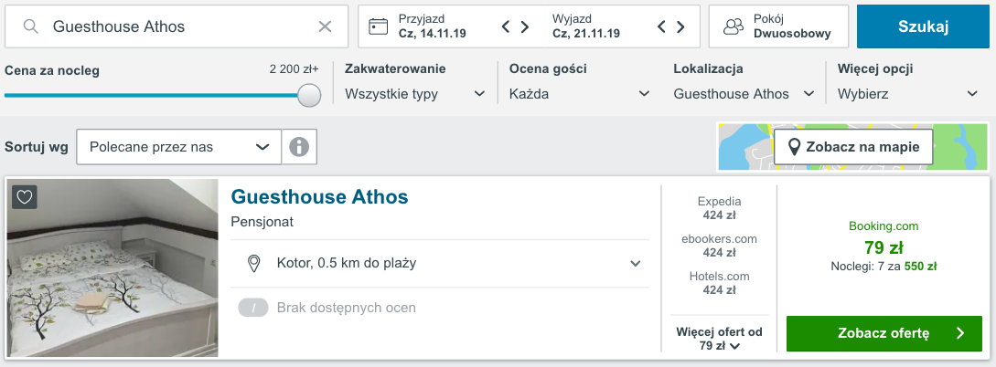 zarezerwuj hotel w kotorze