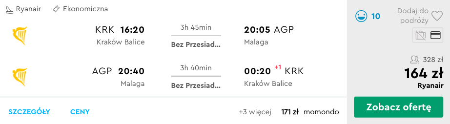 zarezerwuj loty do malagi