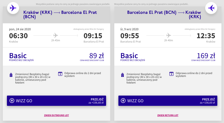 zarezerwuj loty do barcelony