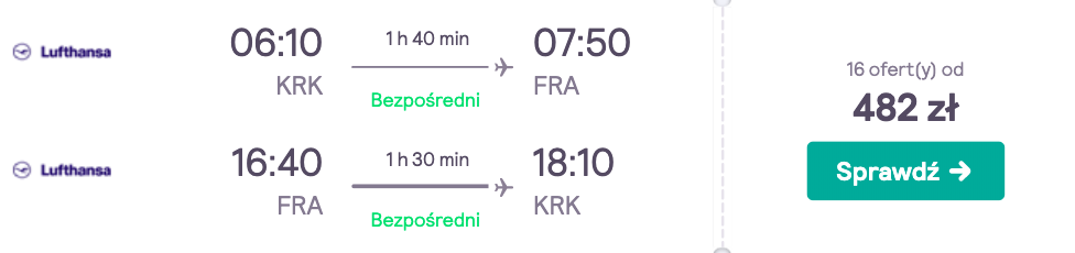 zarezerwuj loty do frankfurtu