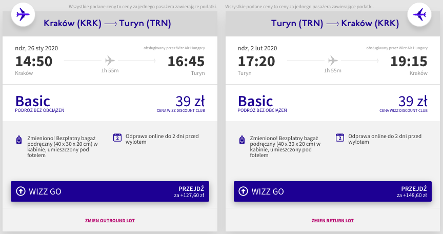 zarezerwuj loty do turynu