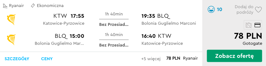 zarezerwuj loty do bolonii