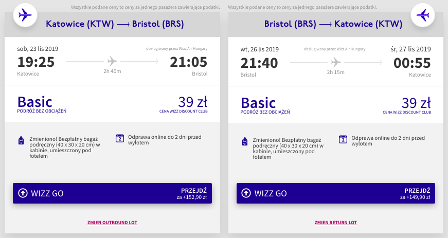 zarezerwuj loty do bristolu