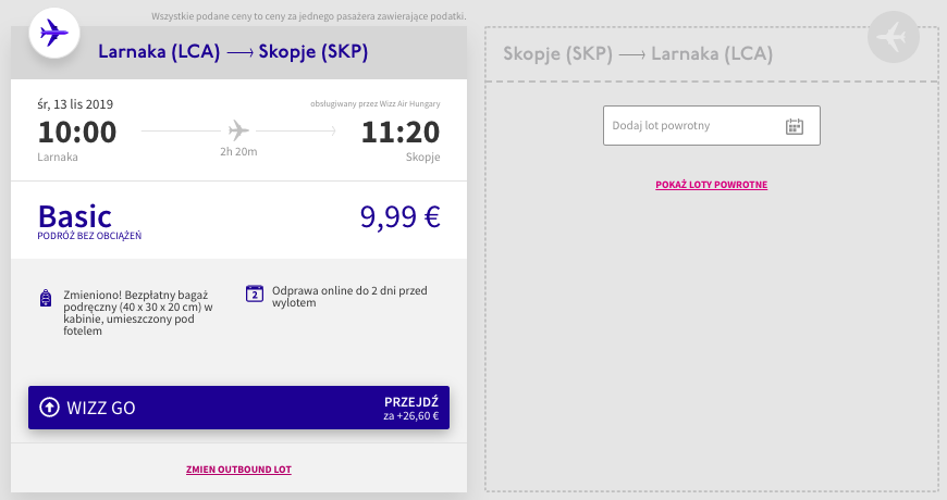 zarezerwuj loty do skopje
