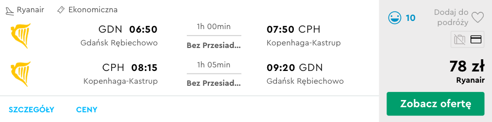 zarezerwuj loty do kkopenhagi