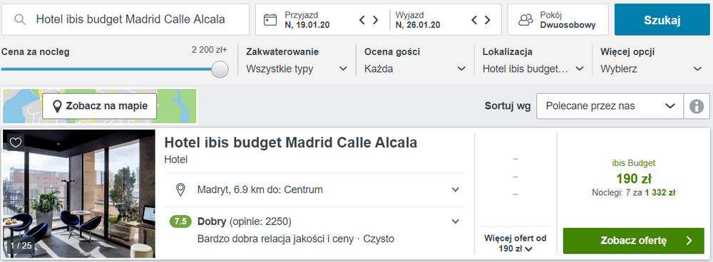 noclegi w madrycie