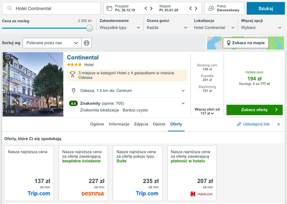 zarezerwuj hotel w odessie